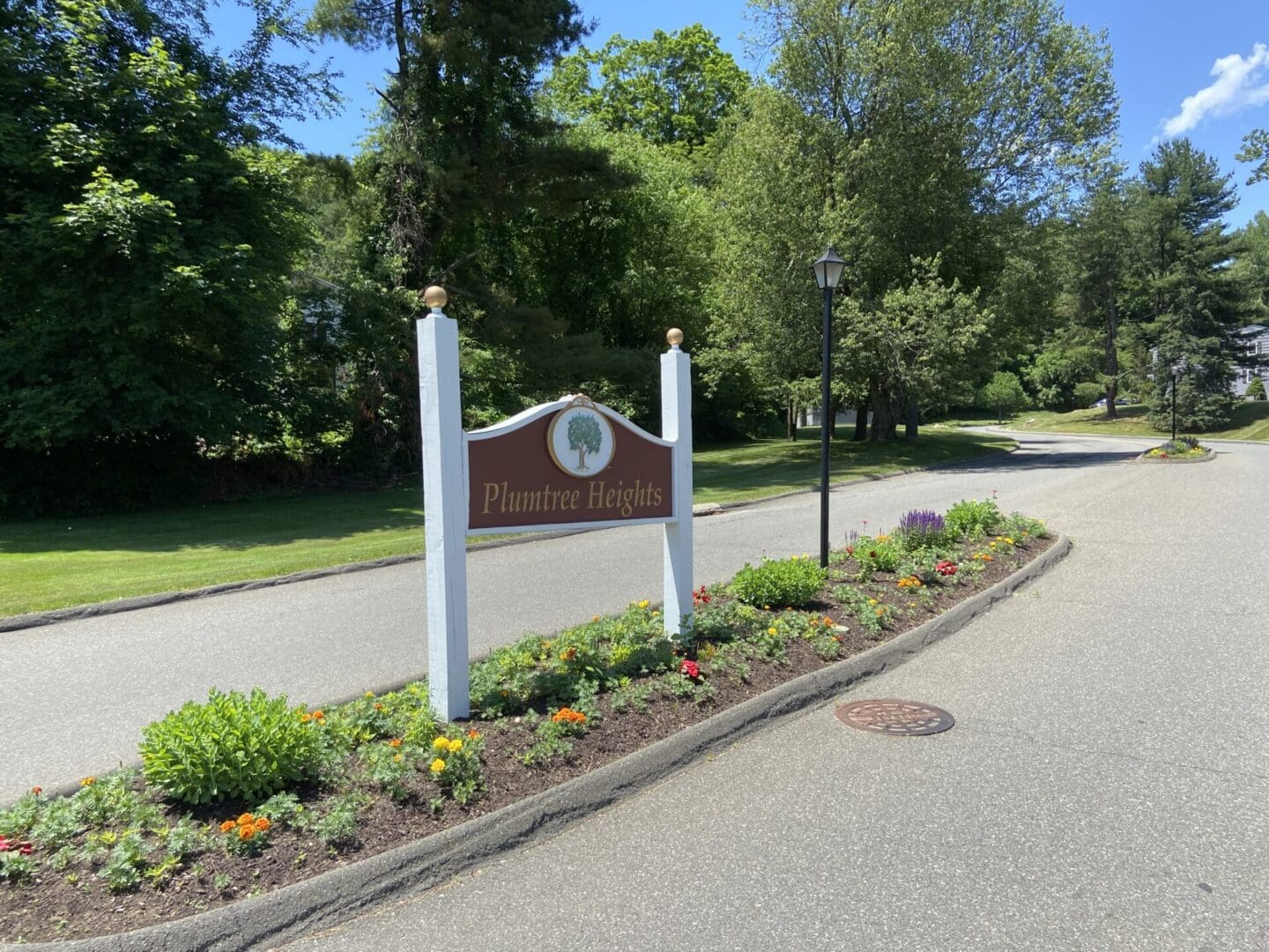 Plumbtree Heights neighborhood entrance sign.